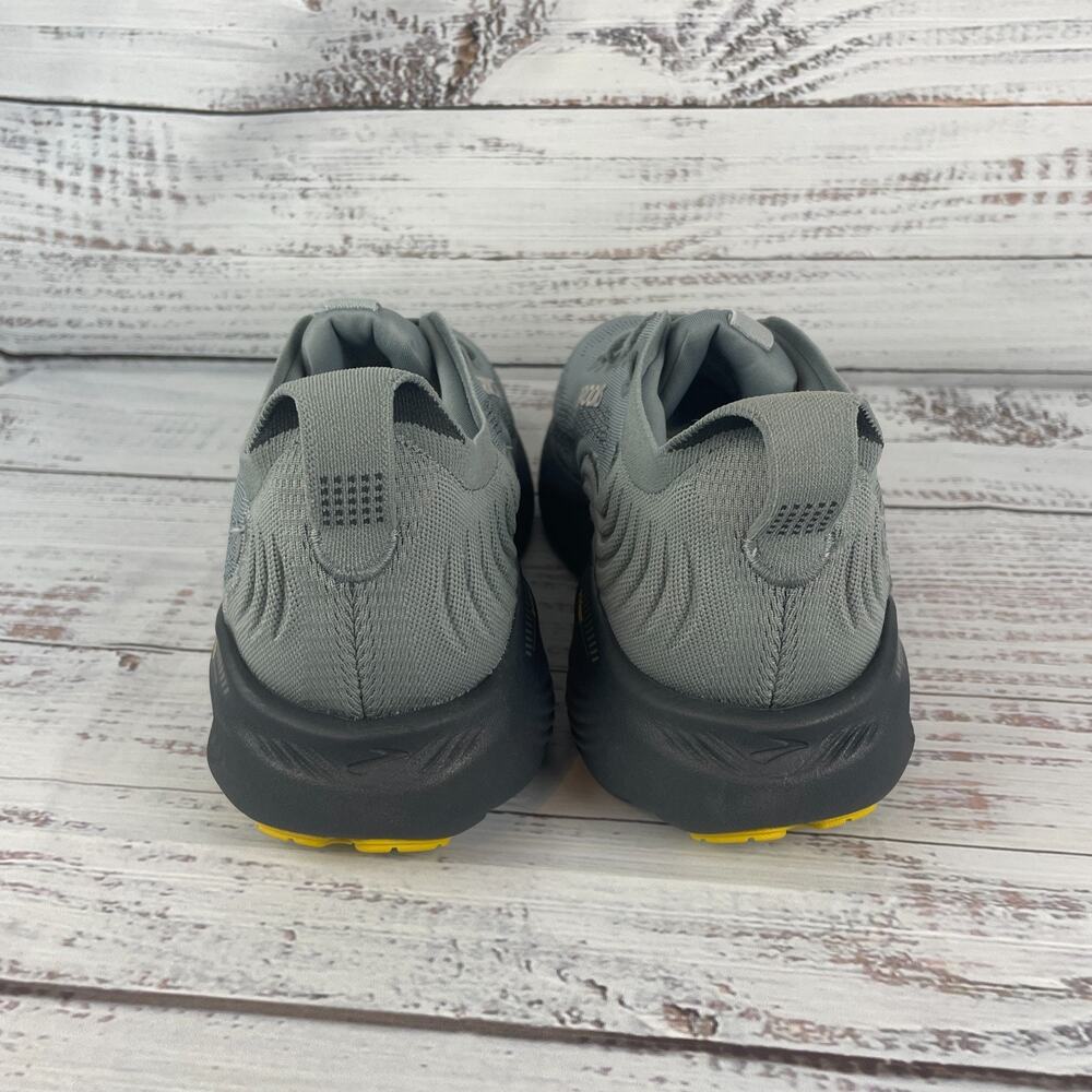 Brooks Adrenaline GTS 25 Mens Sz 11D Running Shoes Primer Grey Ebony Jasmin Yell - Picture 5 of 11